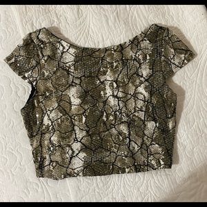 GLITTER CROPTOP